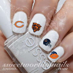 WinCraft Chicago Bears Fingernail Tattoos - 4 Pack