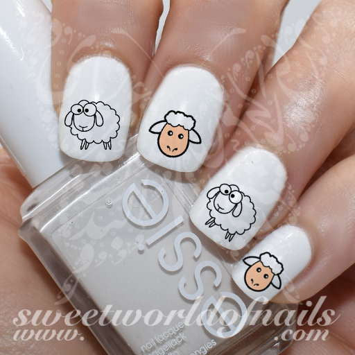 Sheep Nail Art Eid Al Adha Nail Water Decals Water Slides