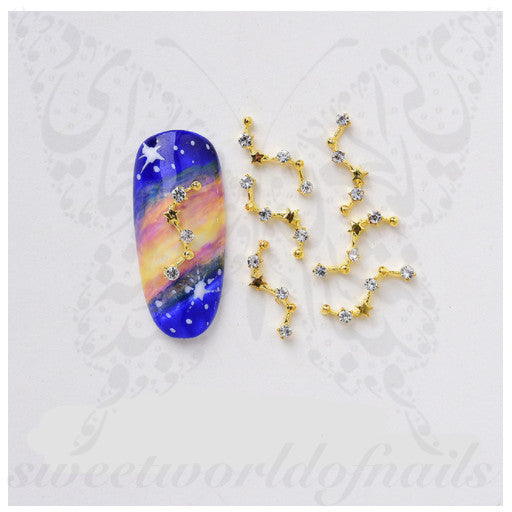 Galaxy Sky Nail Art Charms Rhinestone Studs