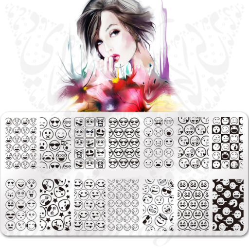 Makeup, Highquality Stainless Steel Fashion Icon Nail Stamping Plate